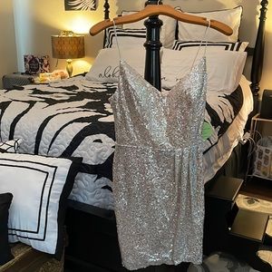 Champagne sequins dress